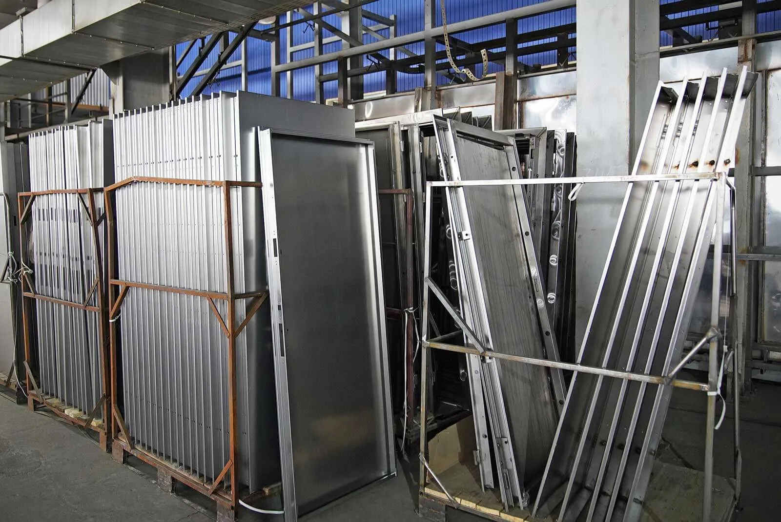 Stairs steel shed construction